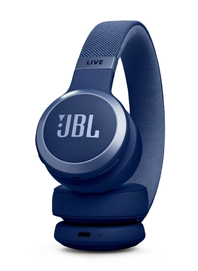 JBL Live 670 Wireless Over Ear Noise Cancelling Headphones | Blue JBL Live 670 Wireless Over Ear Noise Cancelling Headphones | Blue